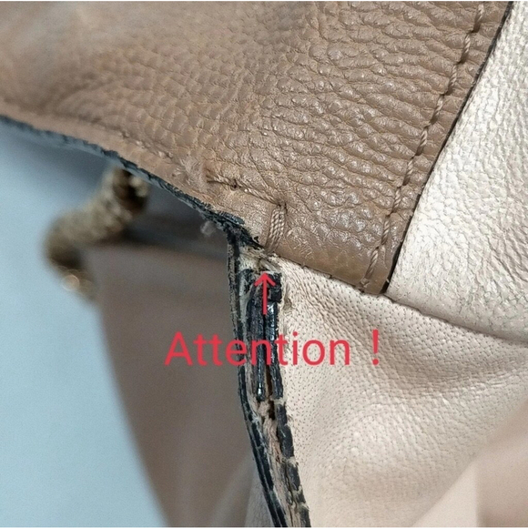 Chloe Crossbody bag Beige Leather - Picture 9 of 9